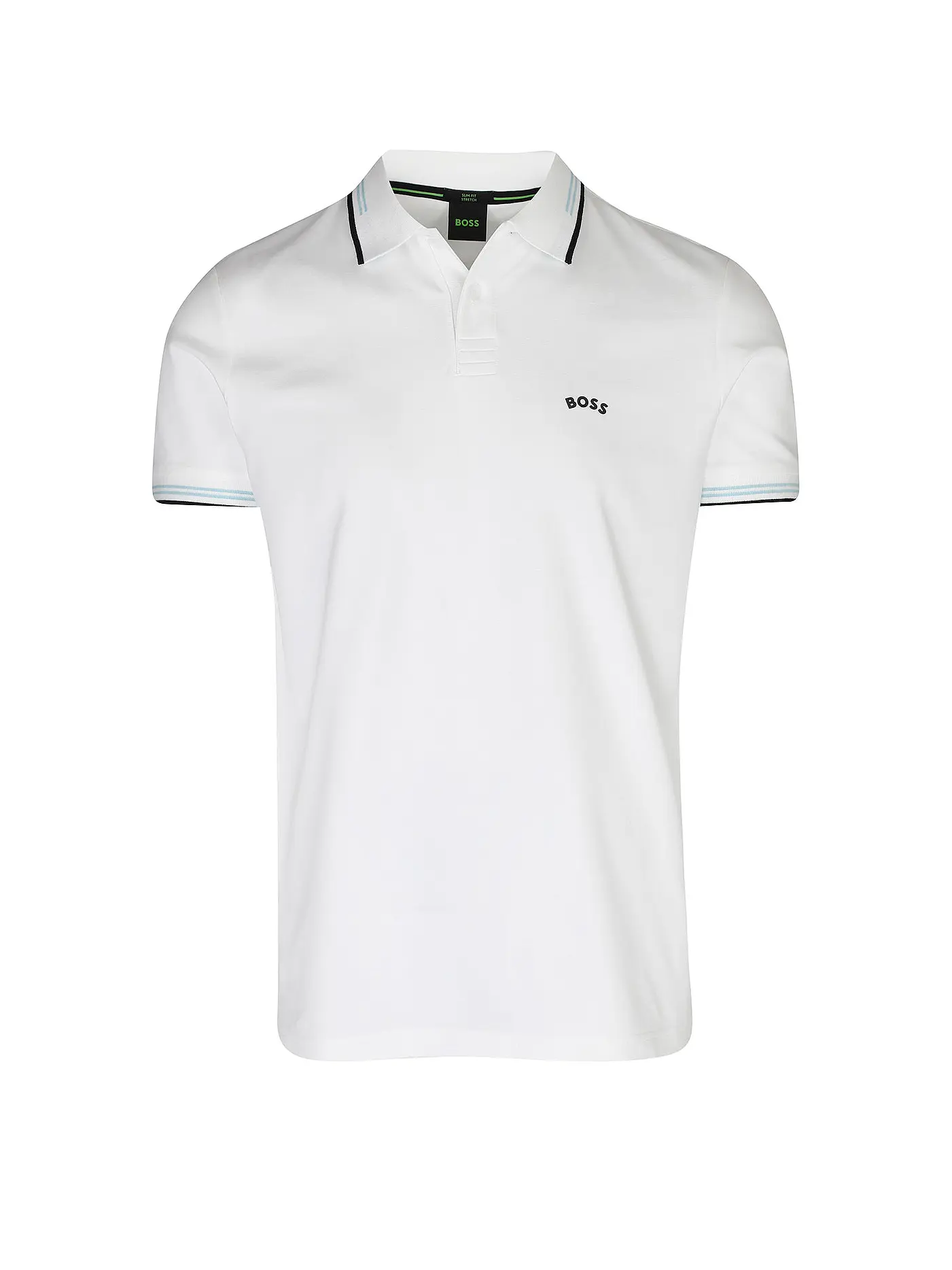 BOSS | Poloshirt Slim Fit Paul Curved | weiss